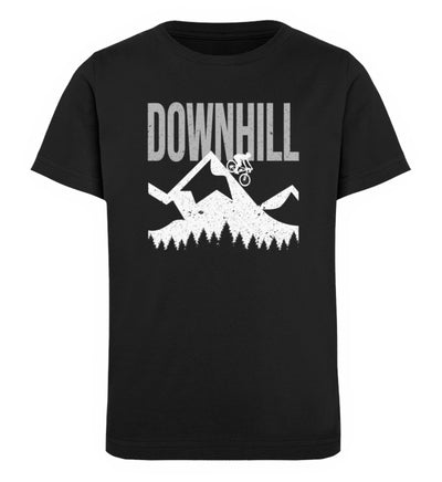 Downhill MTB - Kinder Premium Organic T-Shirt mountainbike Schwarz