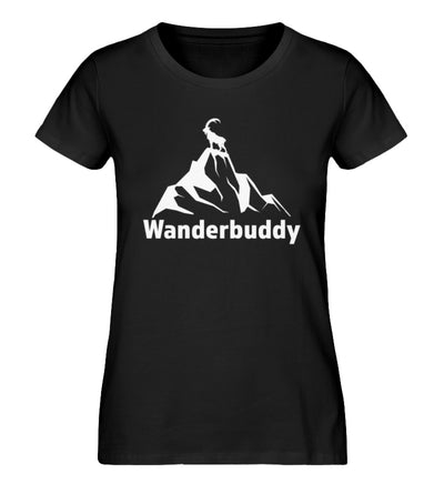 Wanderbuddy - Damen Organic T-Shirt wandern Schwarz