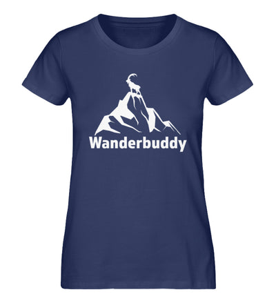 Wanderbuddy - Damen Organic T-Shirt wandern Navyblau