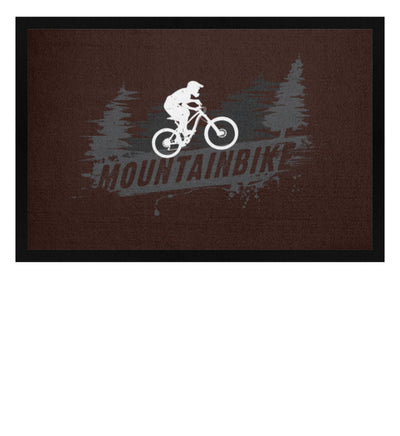 Mountainbike - Fußmatte mit Gummirand mountainbike Braun