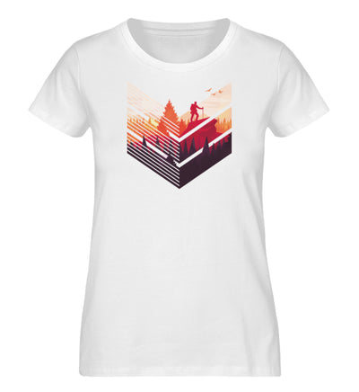 Wanderführerin - Damen Organic T-Shirt' berge wandern Weiß