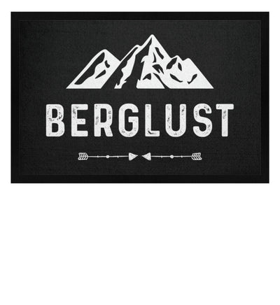 BERGLUST - Fußmatte mit Gummirand berge Schwarz
