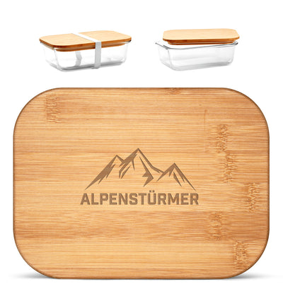 Alpenstürmerin - Brotdose mit Holzdeckel (Gravur) berge wandern Default Title