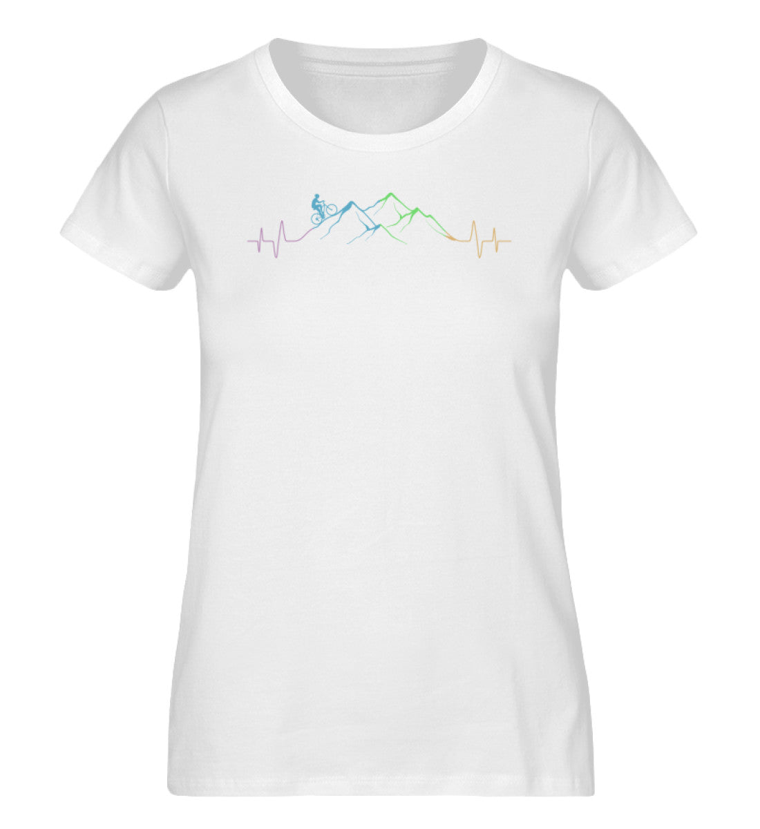 Bergrider - Damen Organic T-Shirt mountainbike Weiß