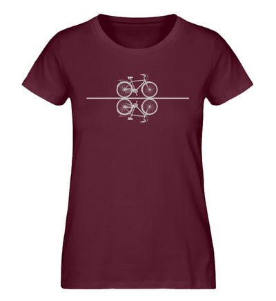 Fahrrad - Damen Organic T-Shirt fahrrad Weinrot