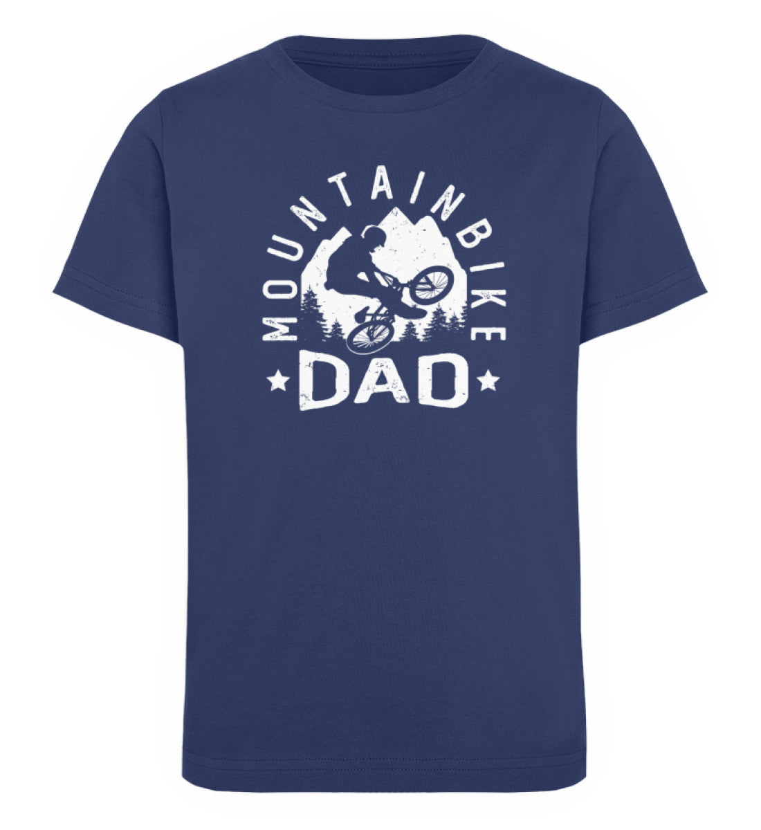 Mountainbike Dad - Kinder Premium Organic T-Shirt mountainbike Navyblau