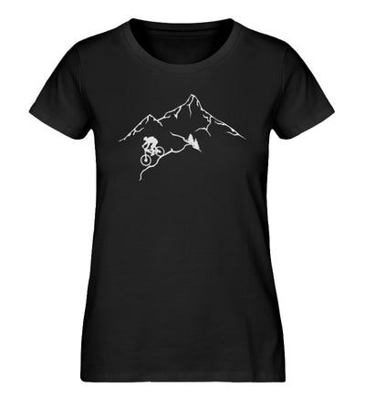 Radfanatiker - Damen Organic T-Shirt mountainbike Schwarz