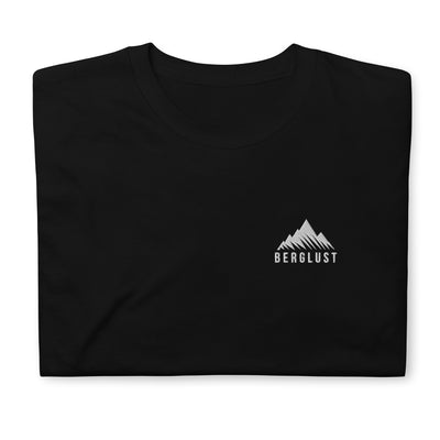 Berglust Logo - T-Shirt (Unisex) (Bestickt) berge Schwarz