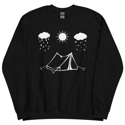 All Seasons And Camping - Sweatshirt (Unisex) camping Schwarz