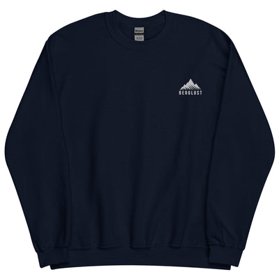 Berglust Logo - Sweatshirt (Unisex) (Bestickt) berge Navyblau