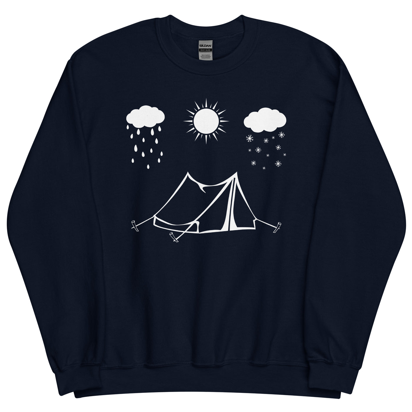 All Seasons And Camping - Sweatshirt (Unisex) camping Navy