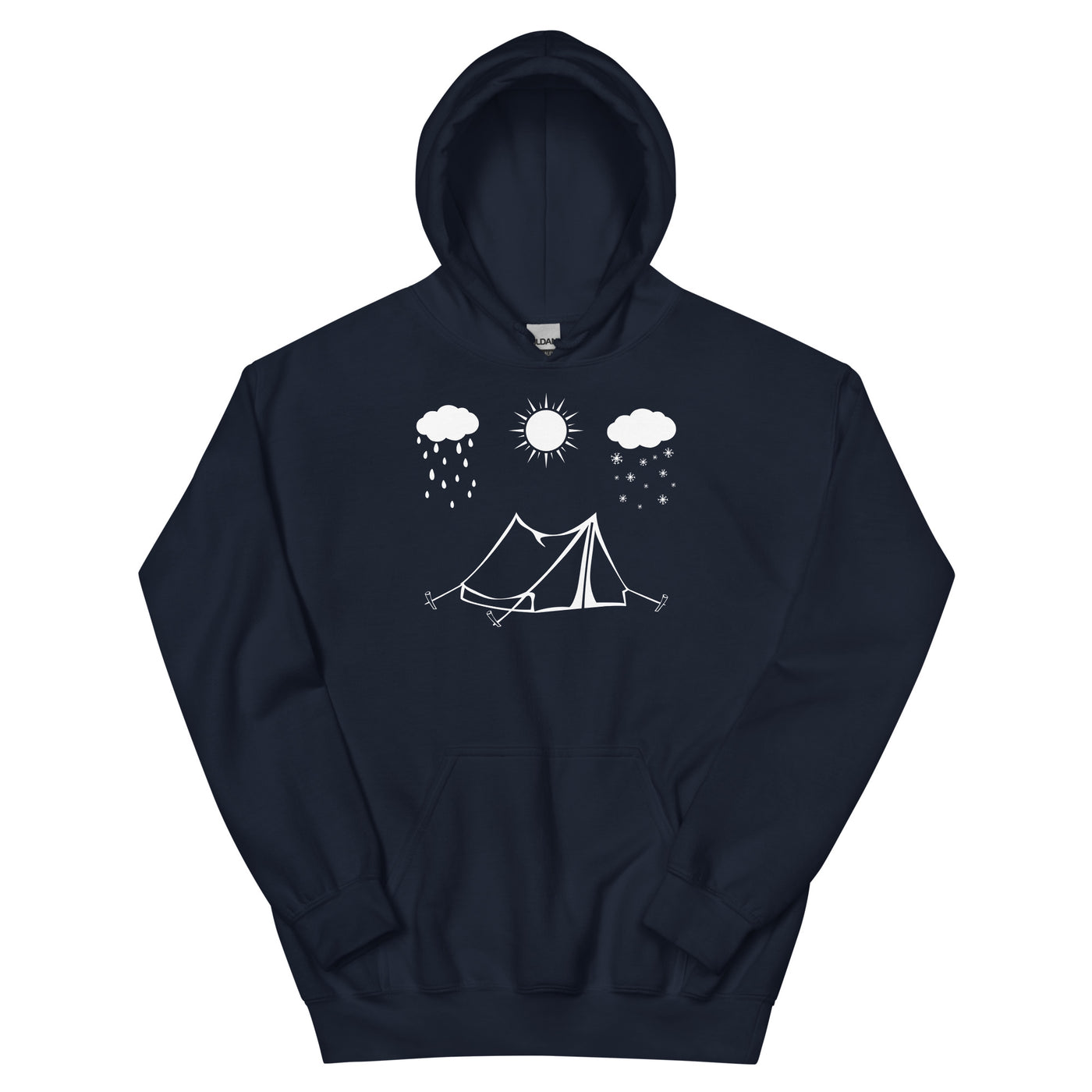 All Seasons And Camping - Unisex Hoodie camping Navy