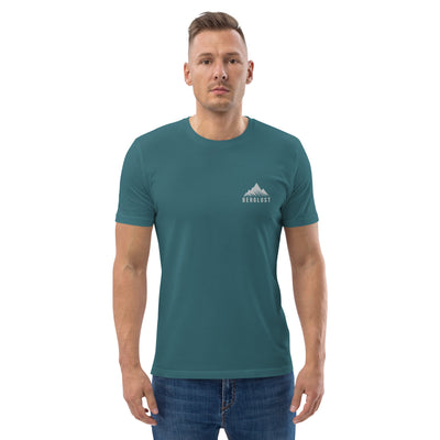 Berglust Logo - Herren Premium Organic T-Shirt (Bestickt) berge