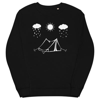 All Seasons And Camping - Unisex Premium Organic Sweatshirt camping Schwarz