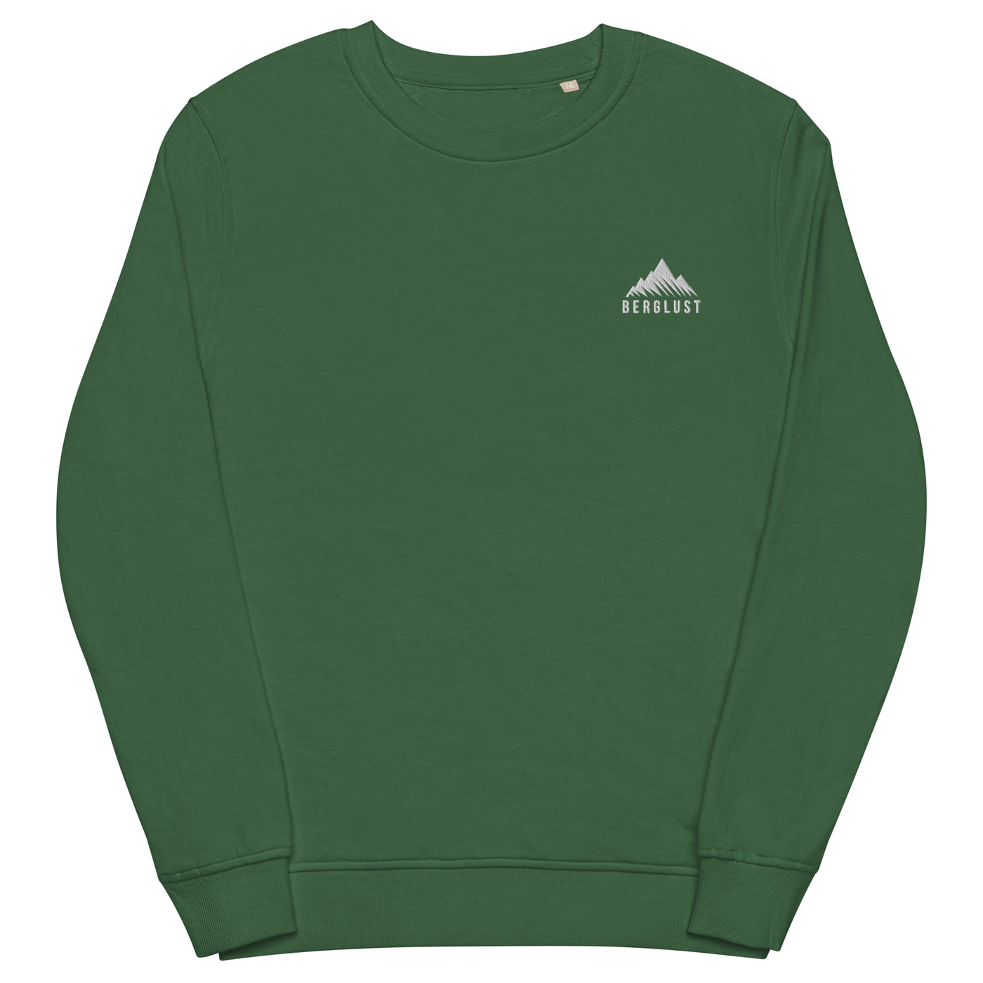 Berglust Logo - Unisex Premium Organic Sweatshirt (Bestickt) berge Grün