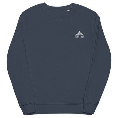 Berglust Logo - Unisex Premium Organic Sweatshirt (Bestickt) berge Navyblau