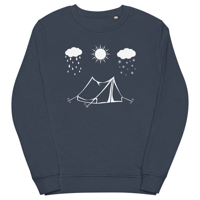 All Seasons And Camping - Unisex Premium Organic Sweatshirt camping Navyblau