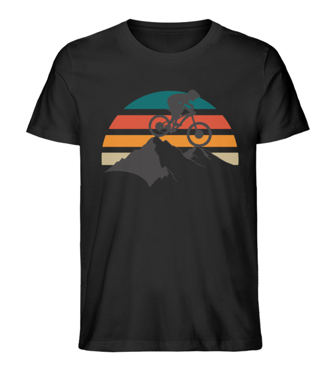 Mountainbike Vintage - Herren Organic T-Shirt mountainbike Schwarz