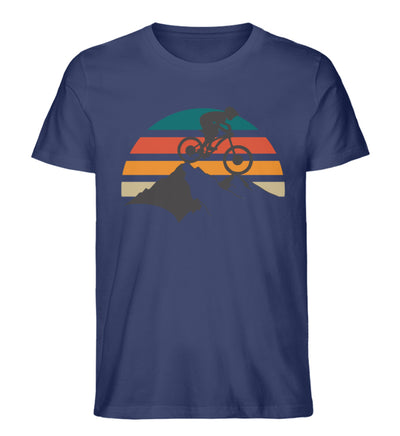 Mountainbike Vintage - Herren Organic T-Shirt mountainbike Navyblau