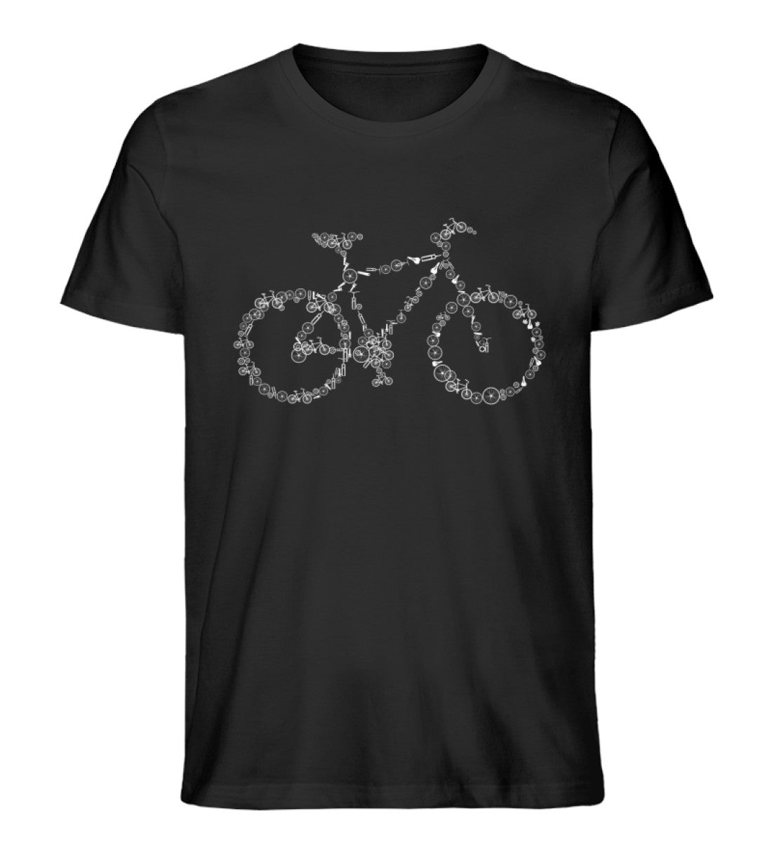 Fahrrad Kollektiv - Herren Organic T-Shirt fahrrad mountainbike Schwarz
