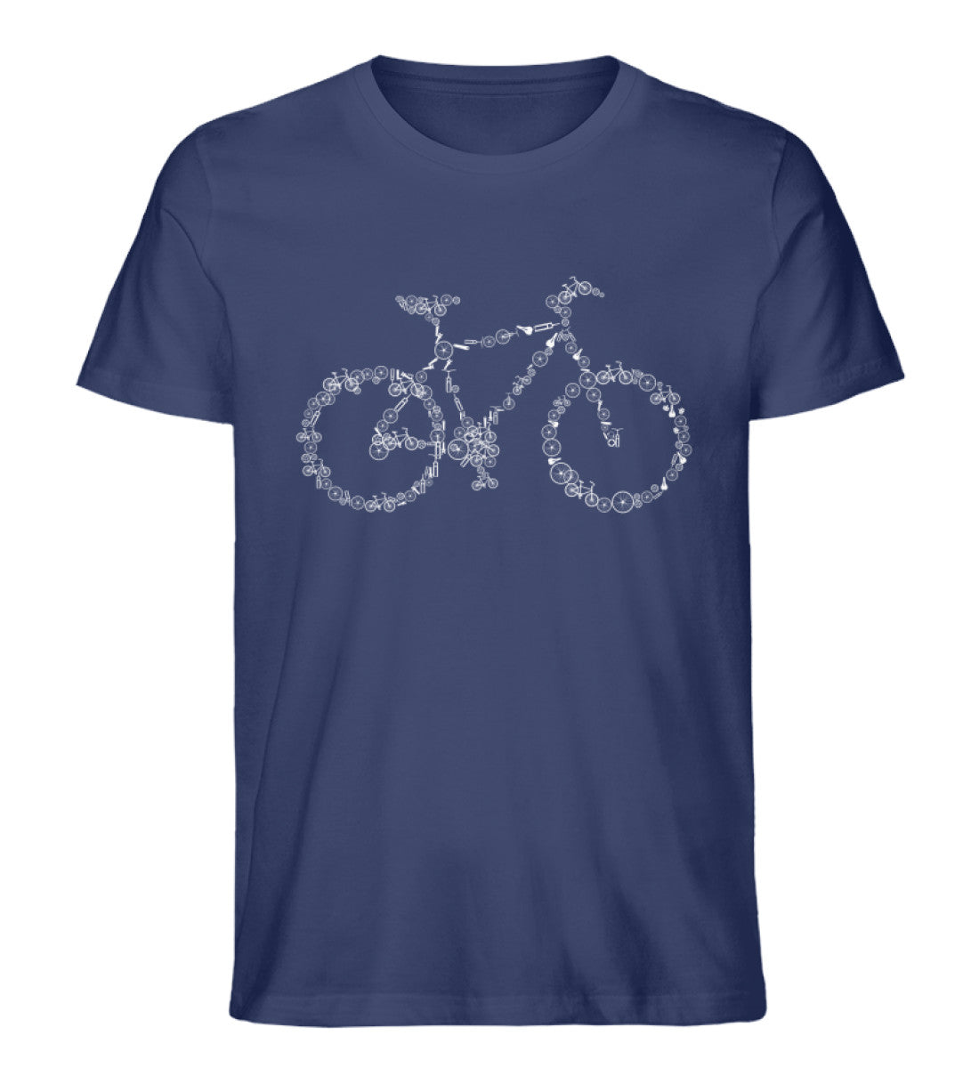 Fahrrad Kollektiv - Herren Organic T-Shirt fahrrad mountainbike Navyblau