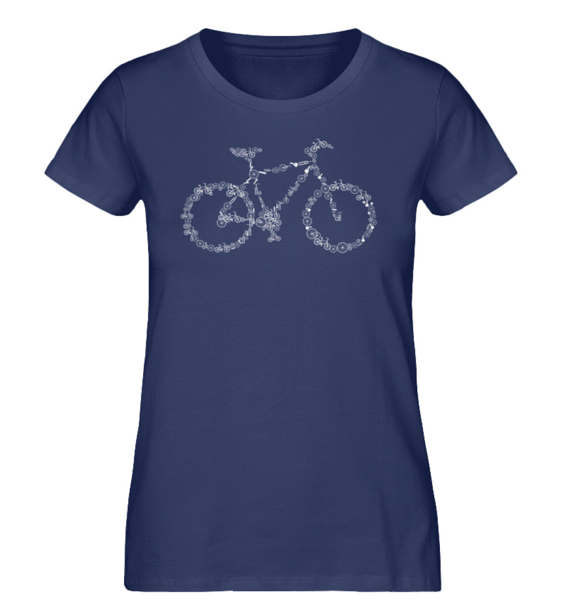 Fahrrad Kollektiv - Damen Premium Organic T-Shirt fahrrad mountainbike Navyblau