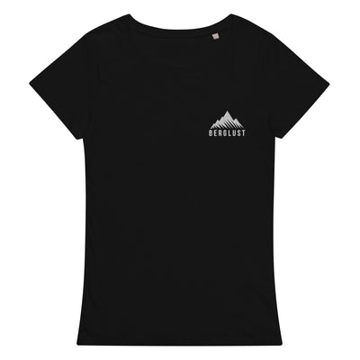 Berglust Logo - Damen Premium Organic T-Shirt (Bestickt) berge Schwarz