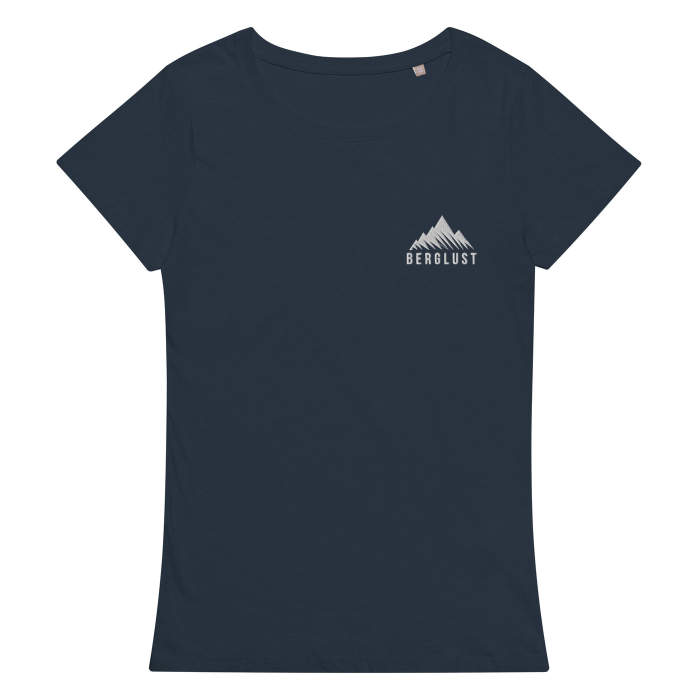 Berglust Logo - Damen Premium Organic T-Shirt (Bestickt) berge Navyblau
