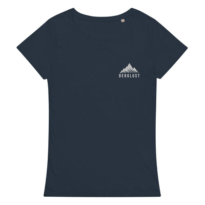 Berglust Logo - Damen Premium Organic T-Shirt (Bestickt) berge