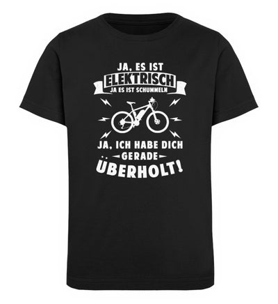 Ist elektrisch - Habe dich überholt - Kinder Premium Organic T-Shirt e-bike Schwarz