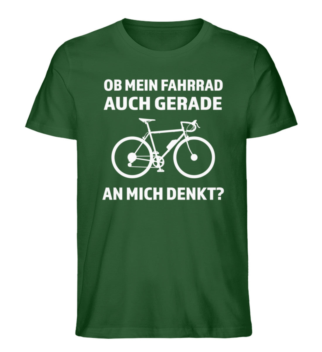 mein mountainbike Ob mein Fahrrad gerade an mich denkt- Herren Organic T-Shirt