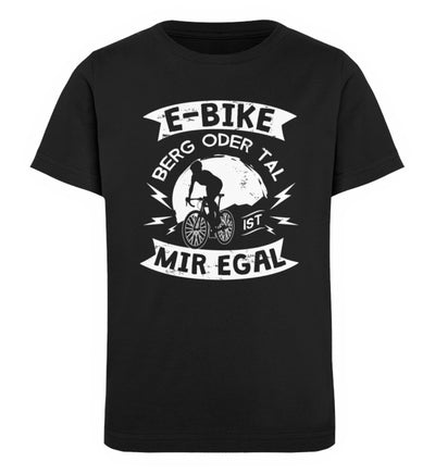 E-Bike - Berg oder Tal, mir egal - Kinder Premium Organic T-Shirt e-bike Schwarz