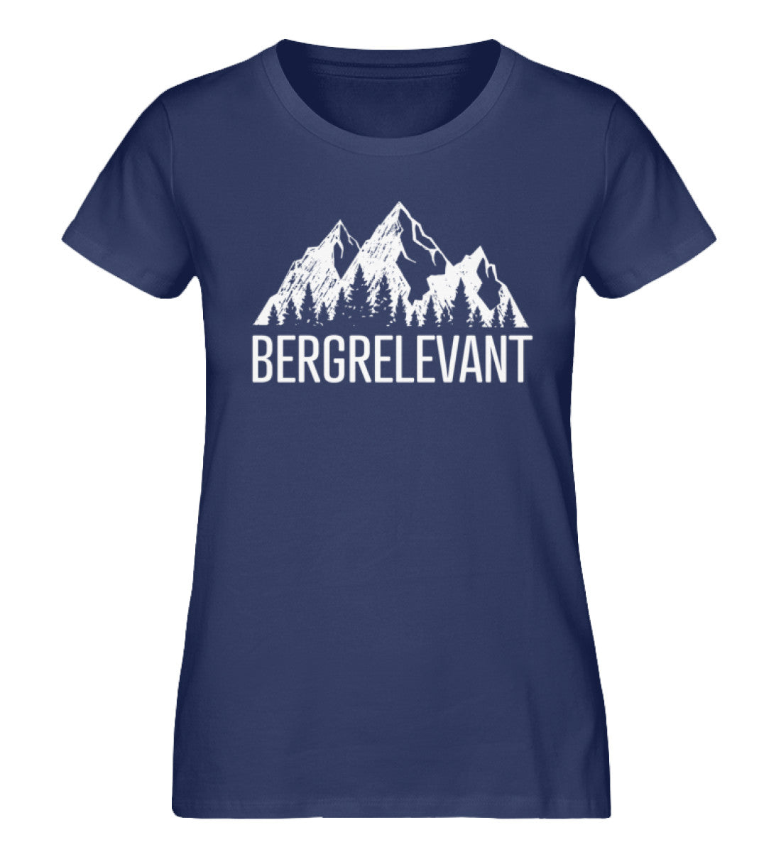 Bergrelevant - Damen Organic T-Shirt berge Navyblau
