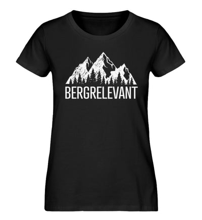 Bergrelevant - Damen Organic T-Shirt berge Schwarz