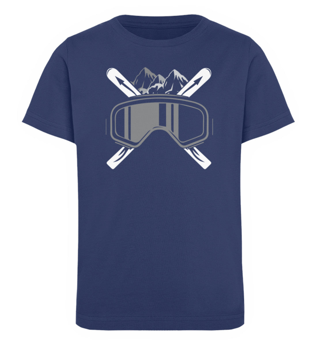 Schifoan - Kinder Premium Organic T-Shirt ski Navyblau