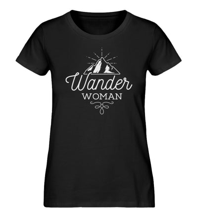 Wander Woman - Damen Premium Organic T-Shirt Schwarz