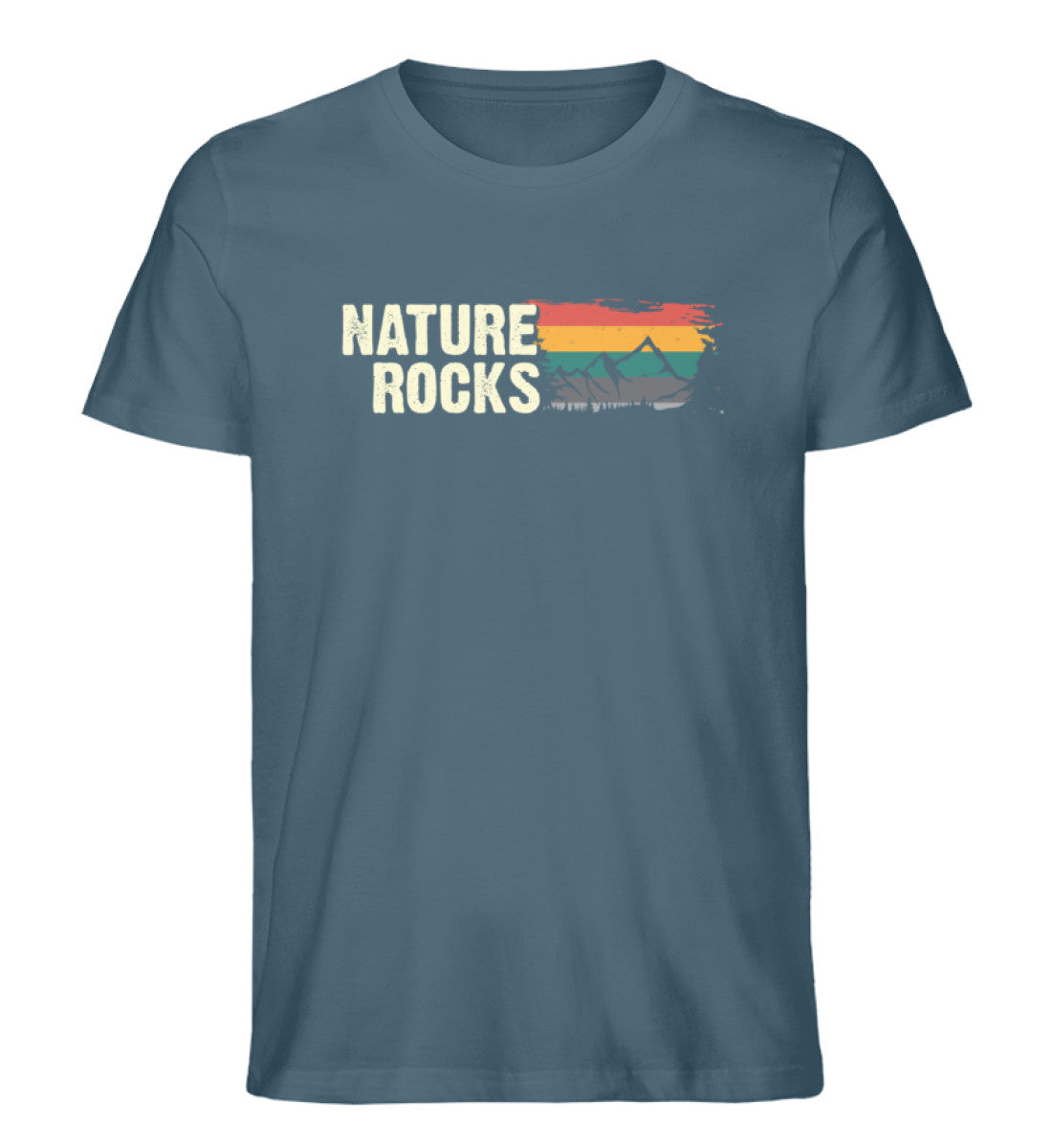 Nature Rocks - Herren Premium Organic T-Shirt berge camping wandern Stargazer
