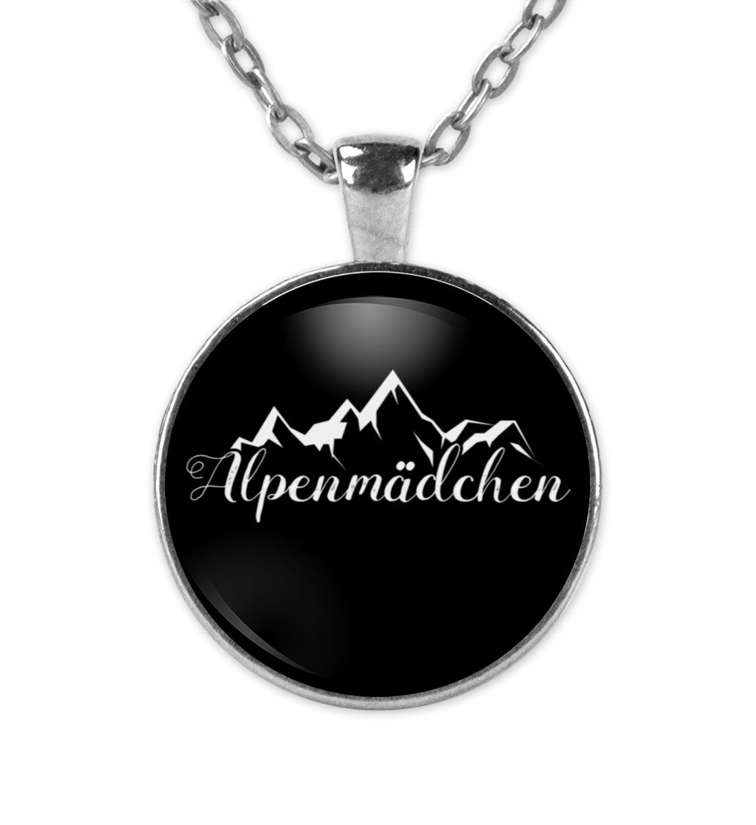 Alpenmädchen - Halskette mit Anhänger berge Silber