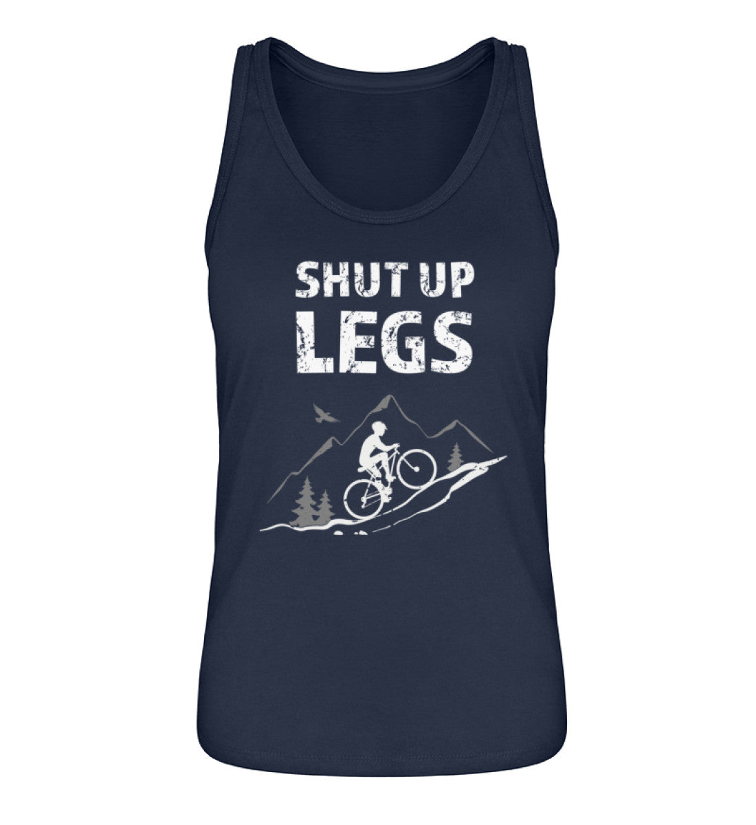 Shut up Legs - Damen Organic Tanktop mountainbike Navyblau