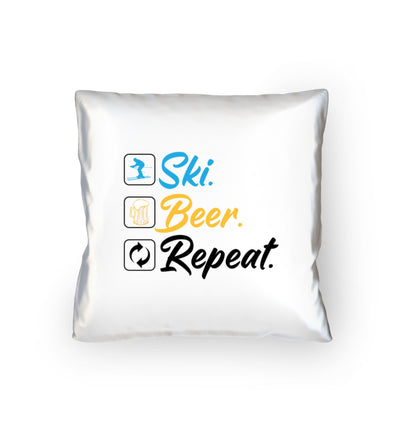 Ski. Beer. Repeat. - Kissen (40x40cm) mountainbike Default Title