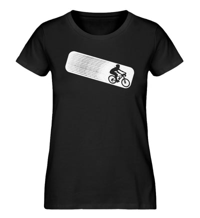 Vintage Radfahrer - Damen Organic T-Shirt fahrrad mountainbike Schwarz