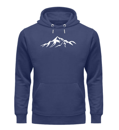 Gebirge - Unisex Premium Organic Hoodie berge Navyblau