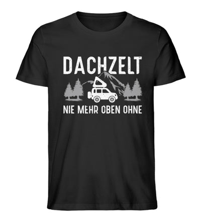 Dachzelt - Herren Premium Organic T-Shirt camping Schwarz